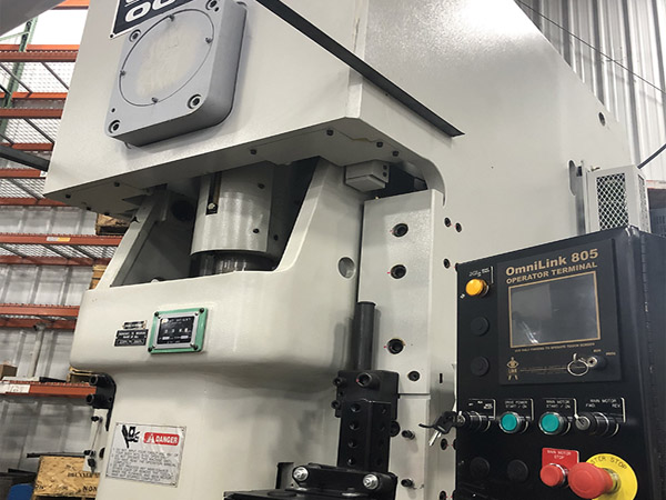 machine Upclose of flattening machine